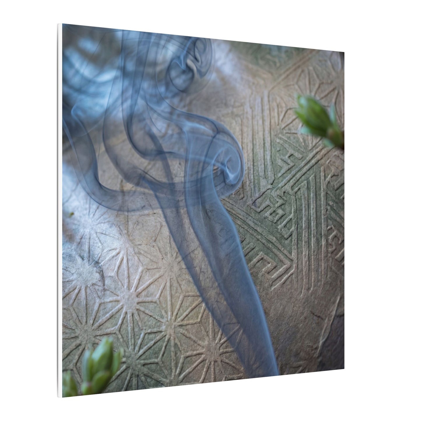 Spring Incense Smoke Japanese Pattern Canvas Art | Neutral Decor