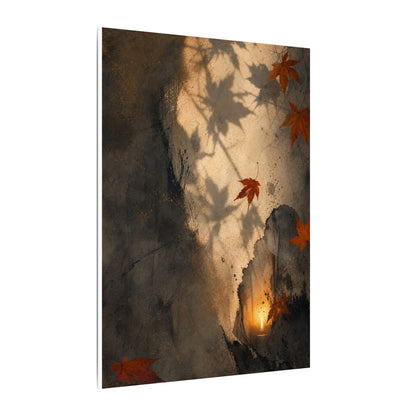 Shadow Play Texture Canvas Art | Neutral Japandi Art