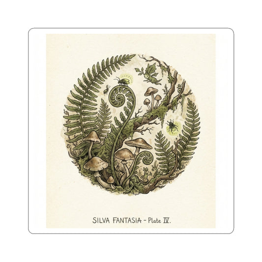 Cottagecore Botanical Sticker Art Print