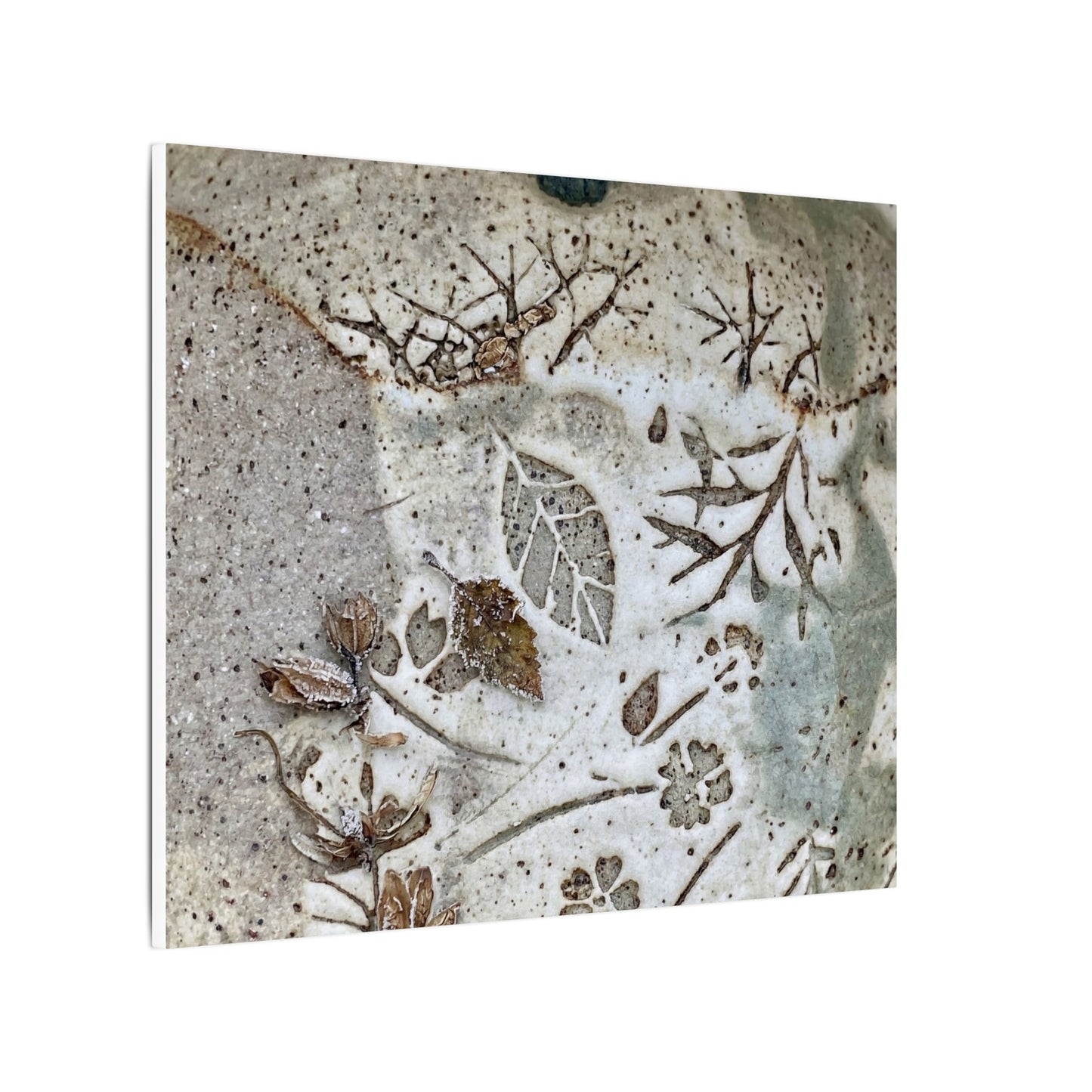 Ceramic Bowl Winter Canvas Art | Japandi Earthy Design