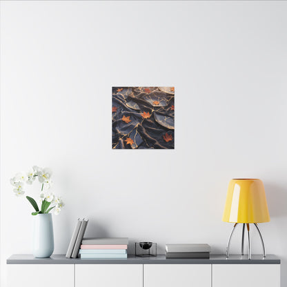 Golden Hour Silk Drape Canvas Art - Kintsugi Shibui