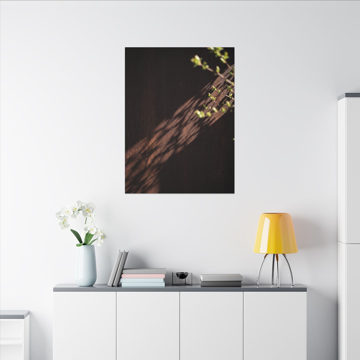Rust Patina Moody Minimal Canvas Art | Sophisticated Dark Japandi Art