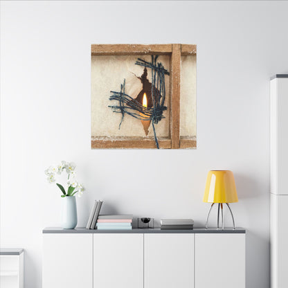 Winter Shoji Screen Broken Beauty Canvas Art | Resilient Decor