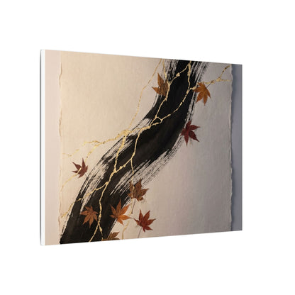 Dawn Ink Brushstroke Canvas Art - Kintsugi Ma