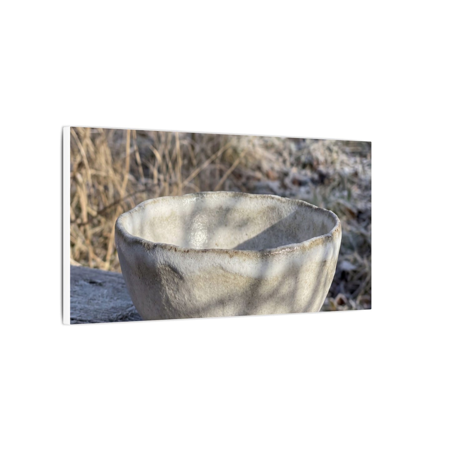 Dappled Ceramic Bowl Canvas Art - Japandi Fukinsei