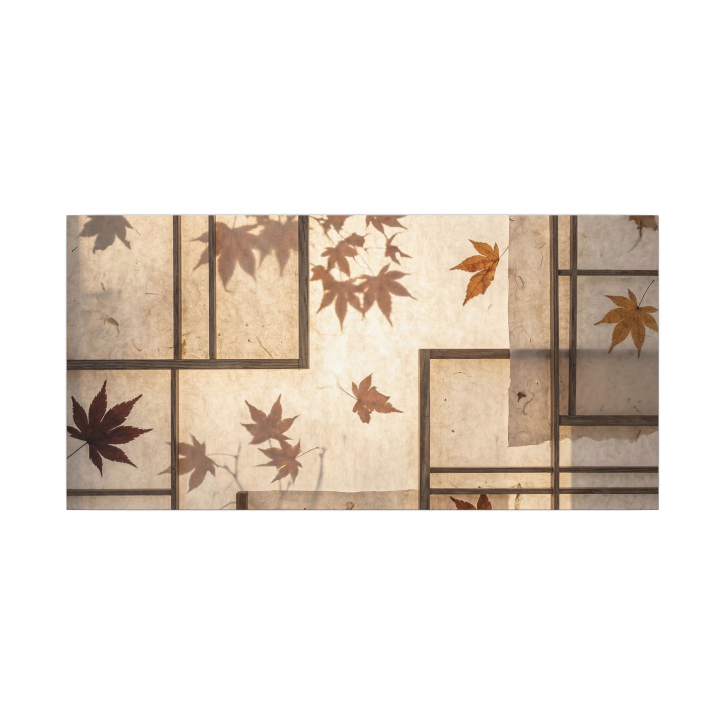 Shoji Screen Japanese Pattern Canvas Art | Neutral Japandi Art