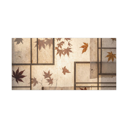 Shoji Screen Japanese Pattern Canvas Art | Neutral Japandi Art