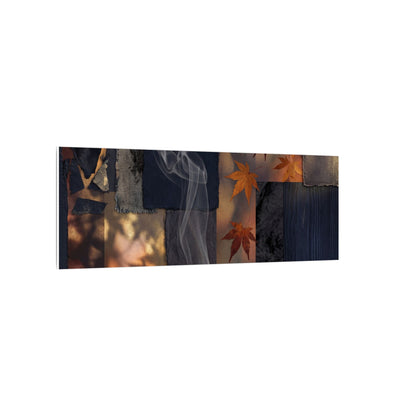 Autumn Incense Smoke Dark Texture Canvas Art | Sophisticated Decor
