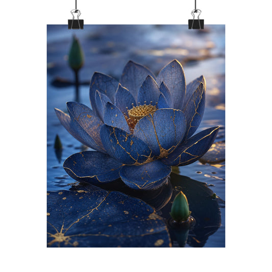 Dawn Lotus Flower Wall Art Print - Kintsugi Mono No Aware