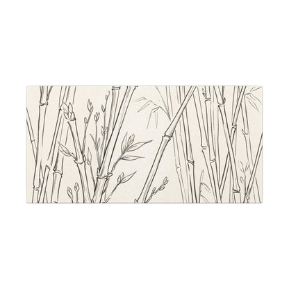 Candlelight Bamboo Grove Canvas Art - Japandi Fukinsei
