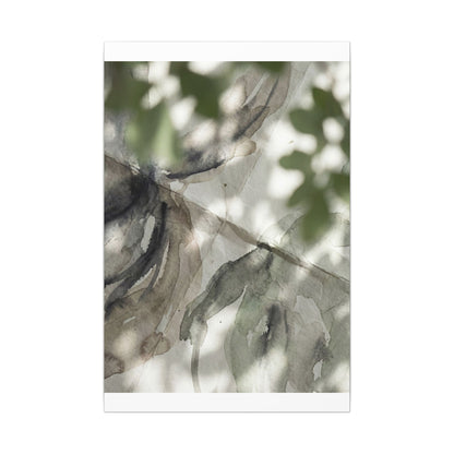Spring Paper Fold Watercolor Canvas Art | Warm Decor