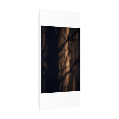 Winter Shadow Play Moody Minimal Canvas Art | Luxurious Decor