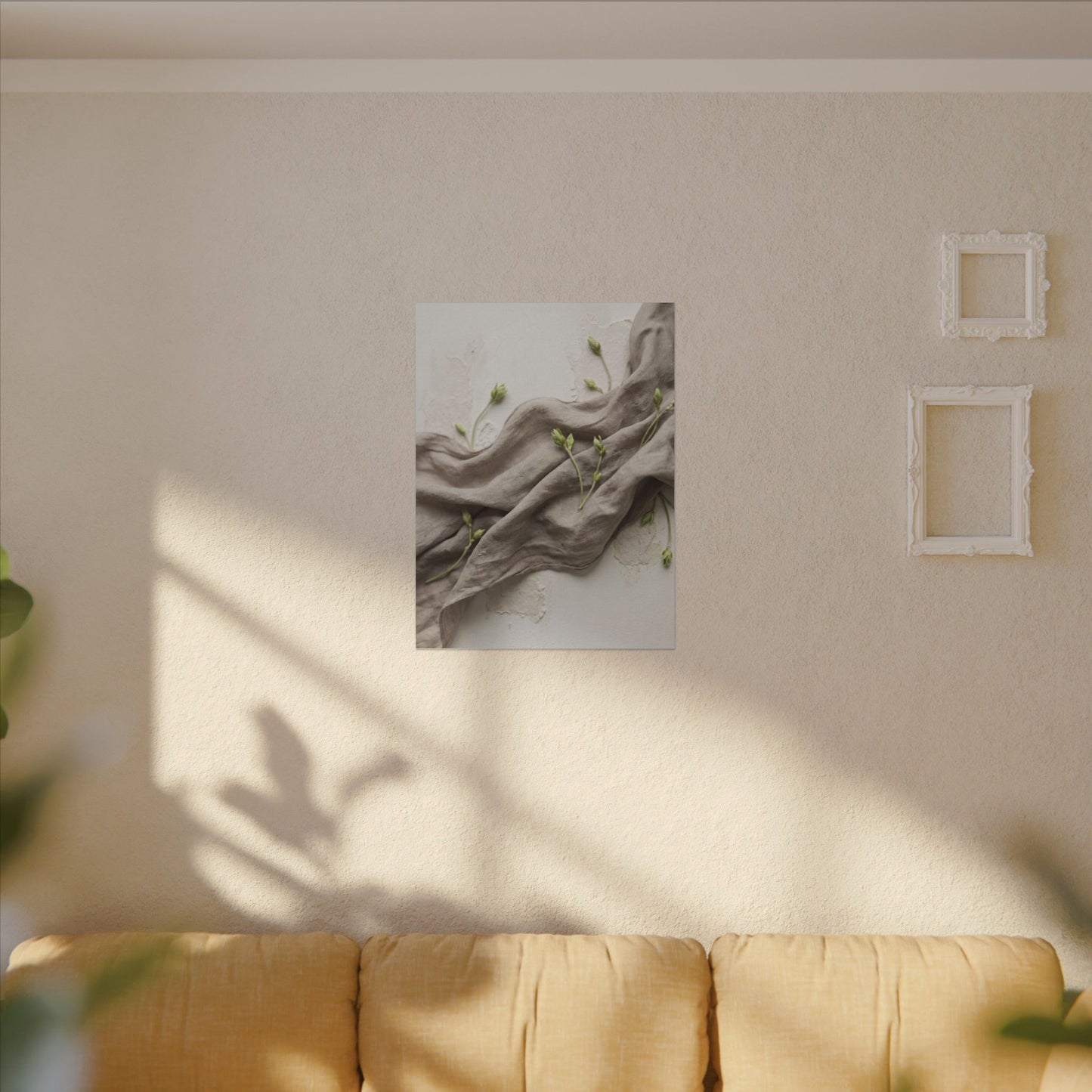 Overcast Silk Drape Canvas Art - Japandi Ma