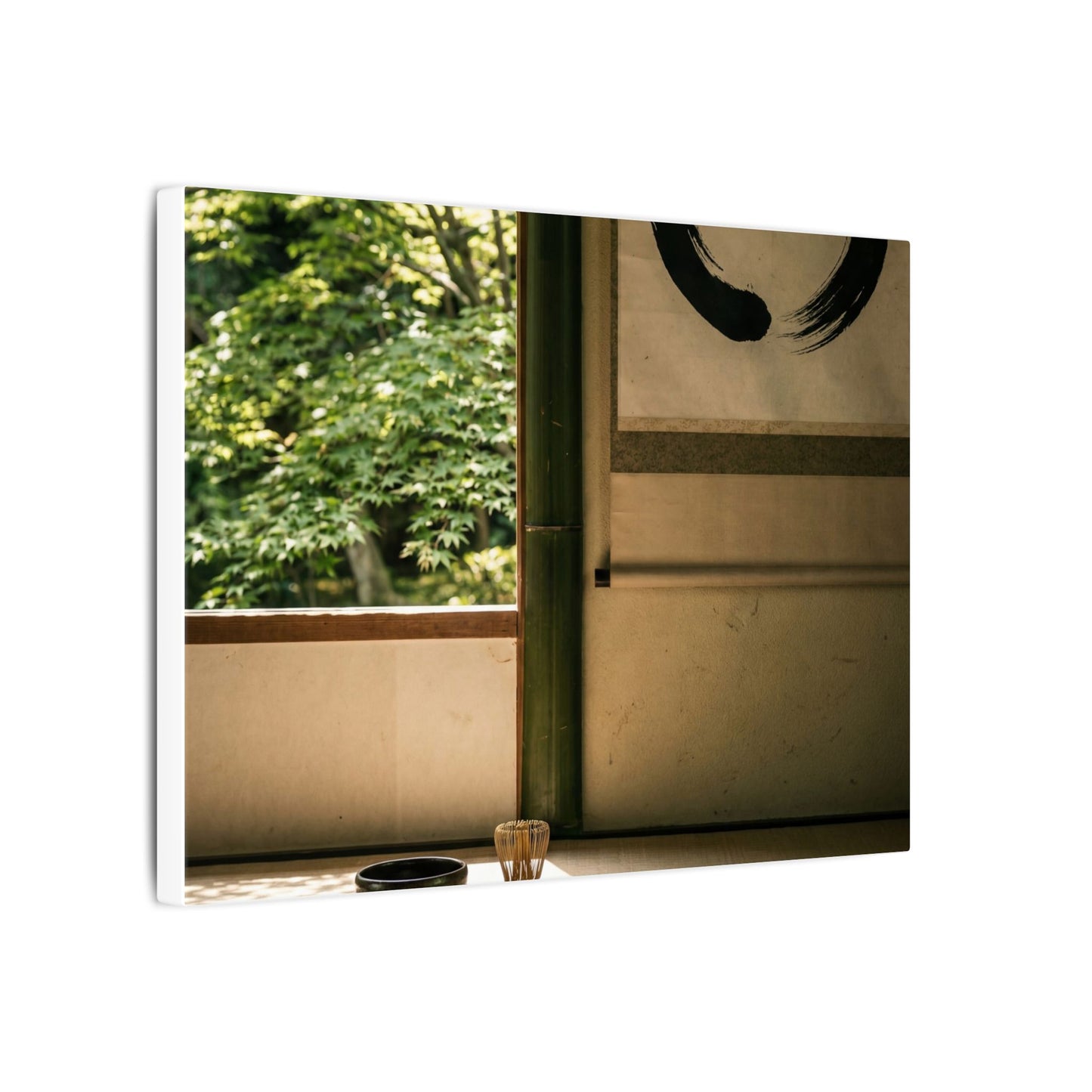 Tea Ceremony Enso Canvas Art | Serene Zen Art