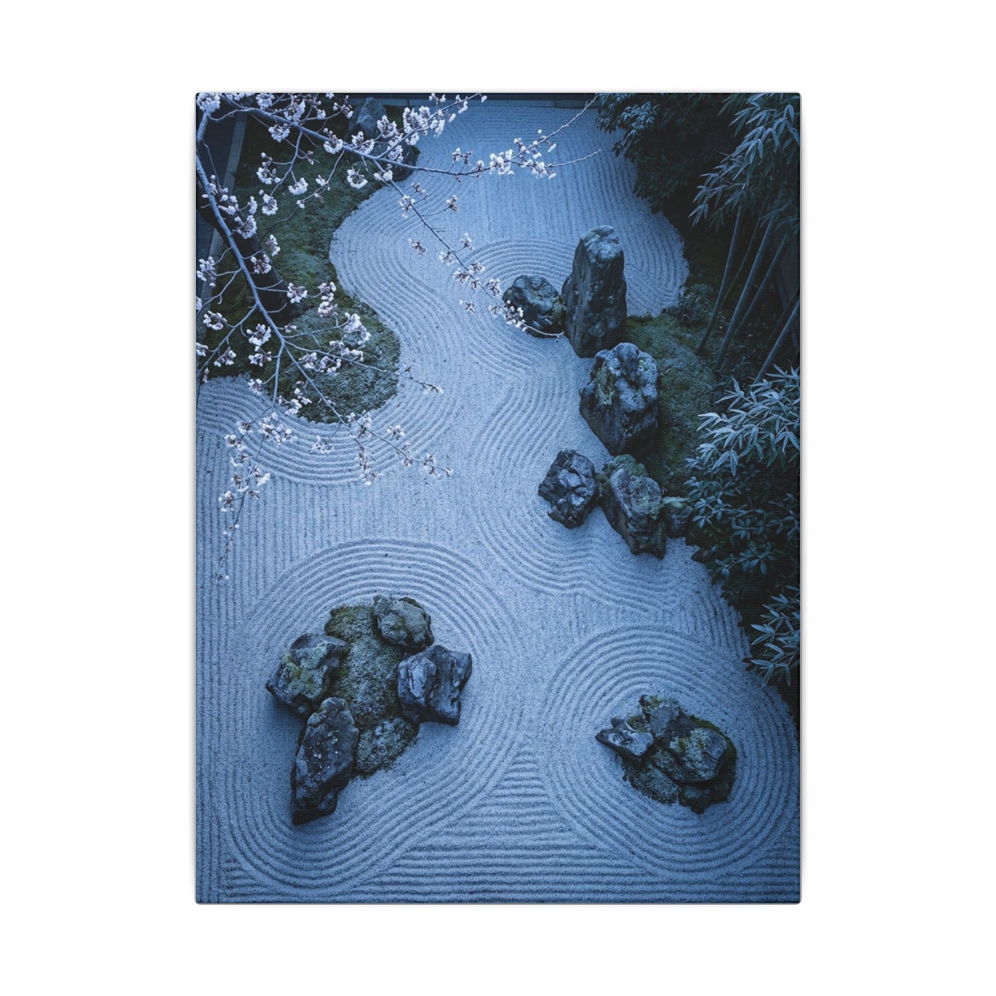 Earthy Silk Drape Canvas Art - Minimal Line Japandi