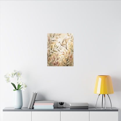Fukinsei Paper Fold Canvas Art - Japandi Watercolor