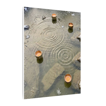 Water Ripple Canvas Art | Winter Japandi Japanese Pattern Art