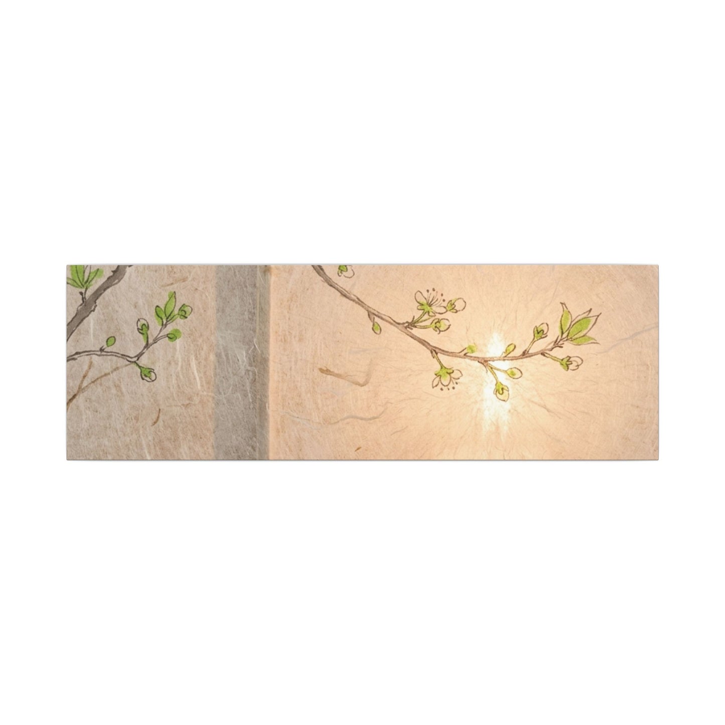 Shoji Screen Canvas Art | Spring Japandi Minimal Line Art