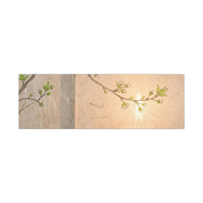 Warm Shoji Screen Canvas Art - Minimal Line Japandi