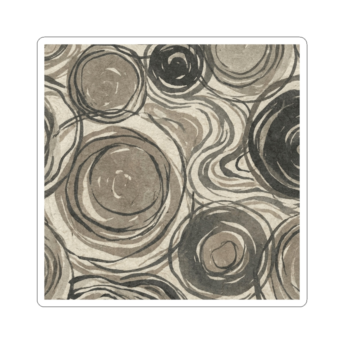 Wabi-sabi Pattern Japandi Japanese Pattern Sticker | Wabi-sabi Pattern Japanese Pattern Art Print
