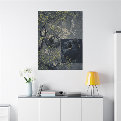 Spring Incense Smoke Ukiyo E Inspired Canvas Art | Tranquil Decor