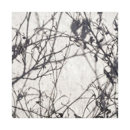 Winter Shadow Play Japanese Pattern Canvas Art | Elegant Decor