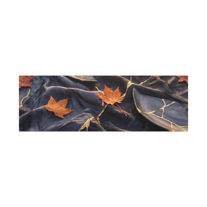 Golden Hour Silk Drape Canvas Art - Kintsugi Shibui