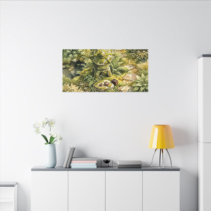 Datsuzoku Stone Lantern Canvas Art - Japandi Watercolor