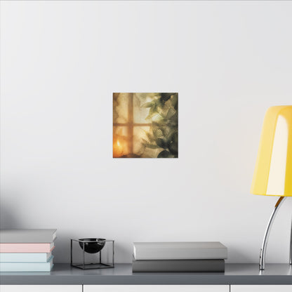Cozy Shoji Screen Canvas Art - Watercolor Japandi
