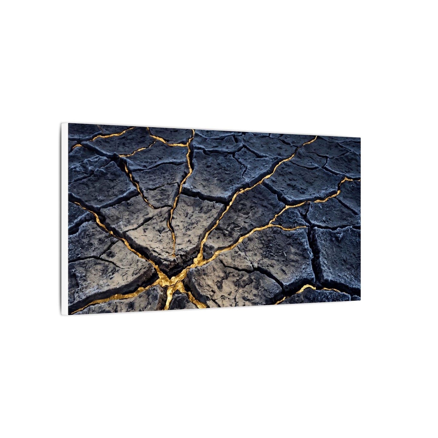 Cracked Earth Broken Beauty Canvas Art | Artful Kintsugi Art