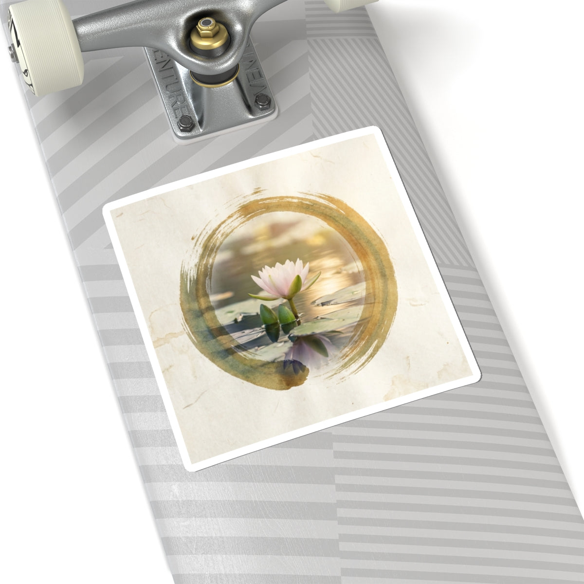 Golden Hour Lotus Flower Sticker - Zen Ma