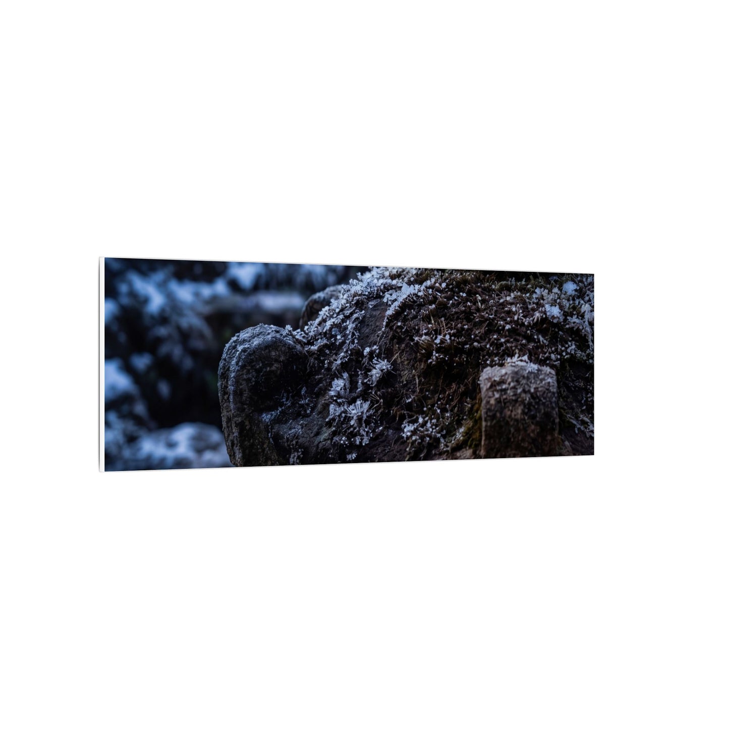 Moody Stone Lantern Canvas Art - Shadow Zen Dark Japandi