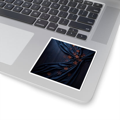Silk Drape Autumn Sticker | Dark Japandi Bold Design