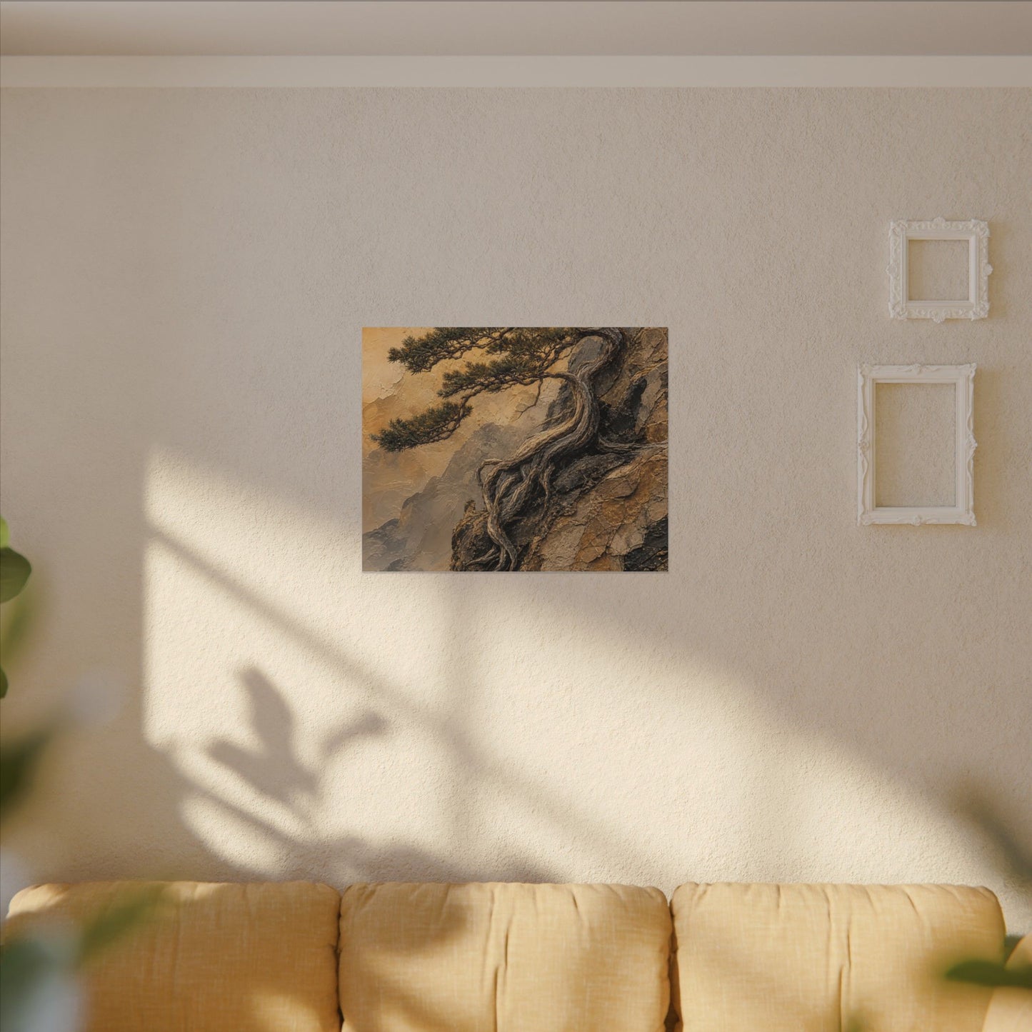 Summer Pine Tree Texture Canvas Art | Cozy Decor