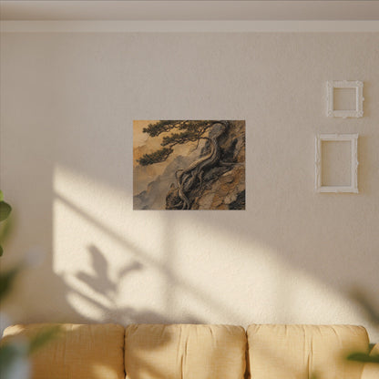 Summer Pine Tree Texture Canvas Art | Cozy Decor