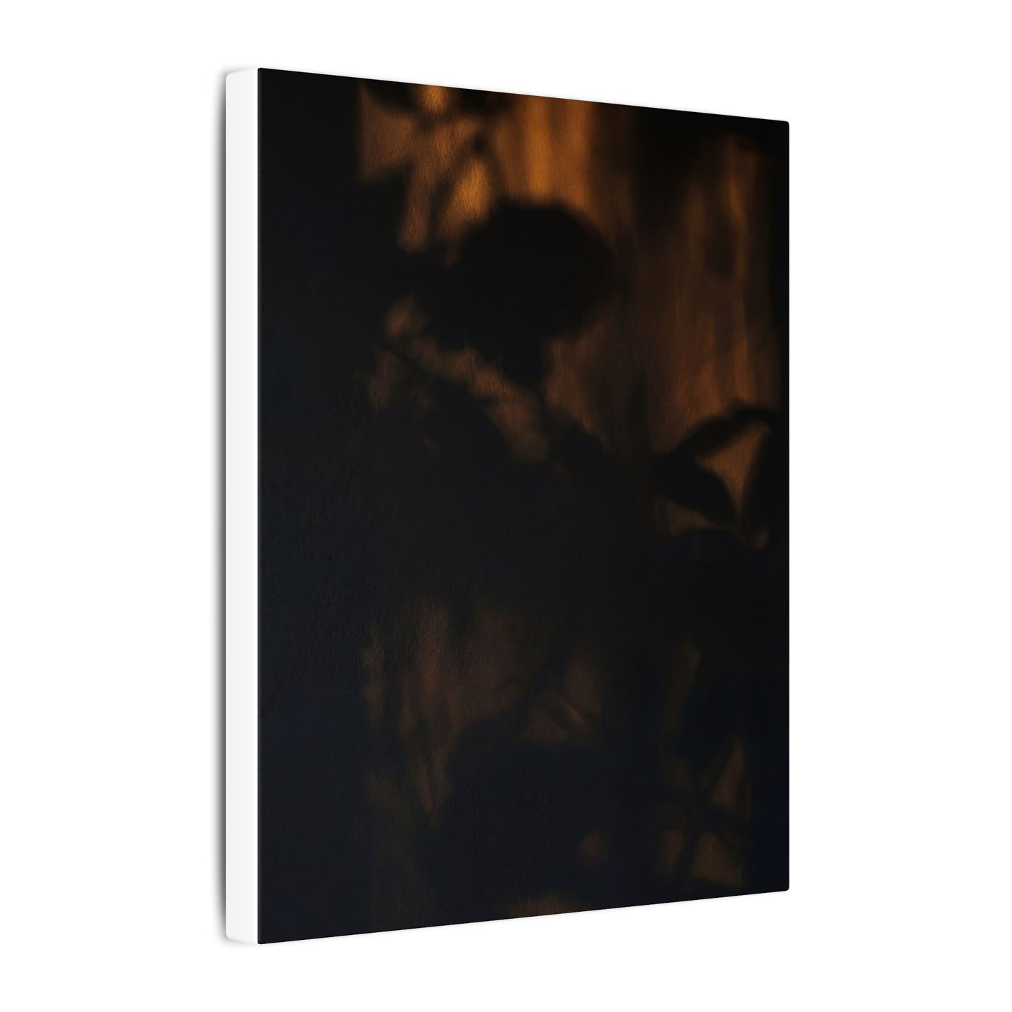 Shadow Play Summer Canvas Art | Dark Japandi Sophisticated Design