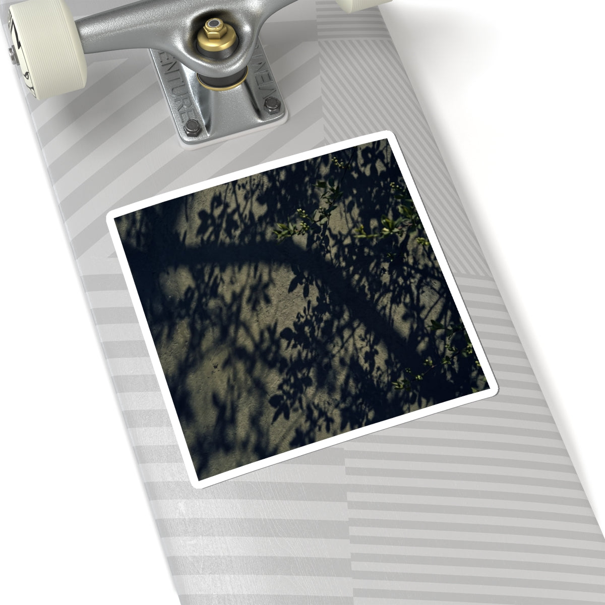 Dark Japandi Shadow Play in Dappled | Moody Minimal Sticker