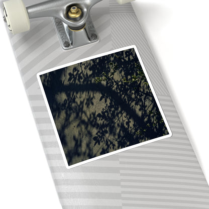 Dark Japandi Shadow Play in Dappled | Moody Minimal Sticker