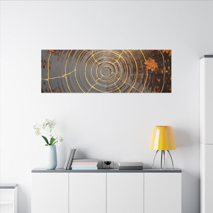 Artful Water Ripple Canvas Art - Gold Vein Kintsugi