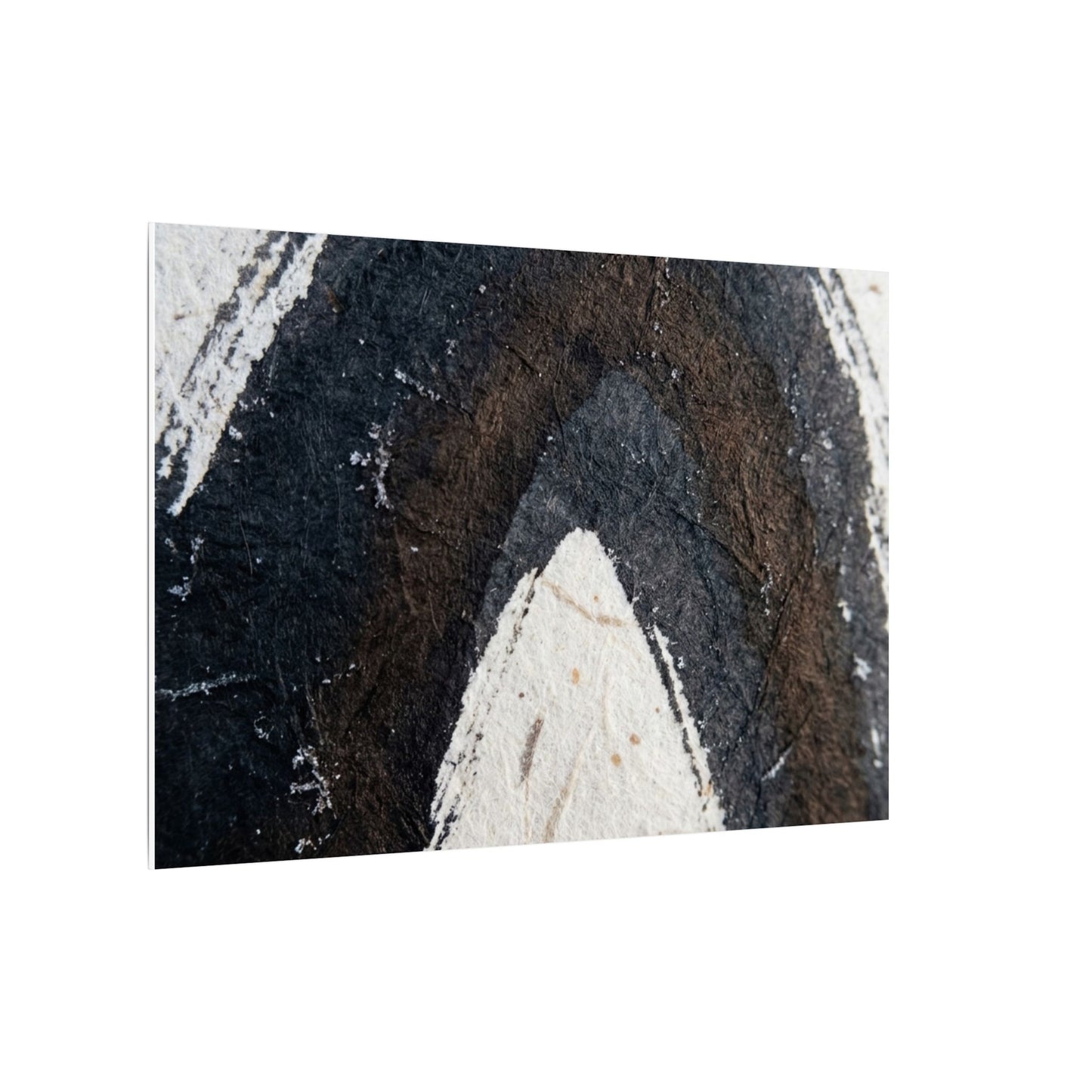 Moody Ink Brushstroke Canvas Art - Moody Minimal Dark Japandi