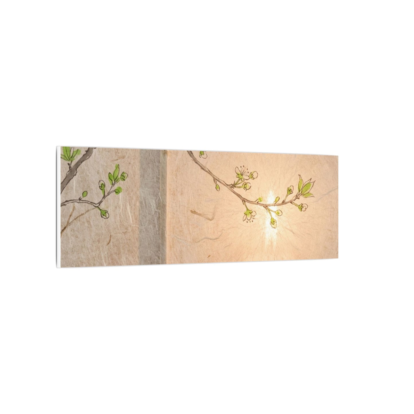 Spring Cherry Blossom Forest Whimsy Canvas Art | Rustic Decor