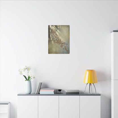 Winter Dried Flowers Forest Whimsy Canvas Art | Earthy Decor