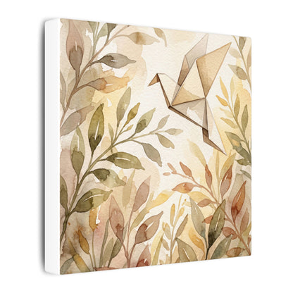 Fukinsei Paper Fold Canvas Art - Japandi Watercolor