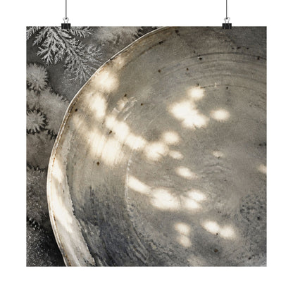 Winter Ceramic Bowl Watercolor Wall Art Print | Cozy Decor