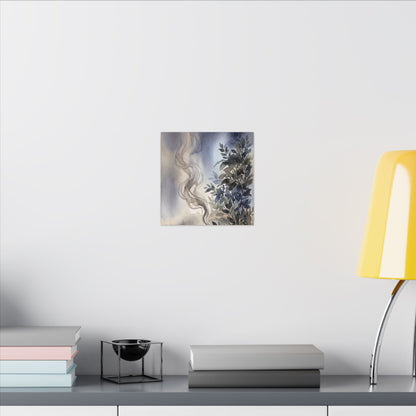 Incense Smoke Summer Canvas Art | Japandi Cozy Design