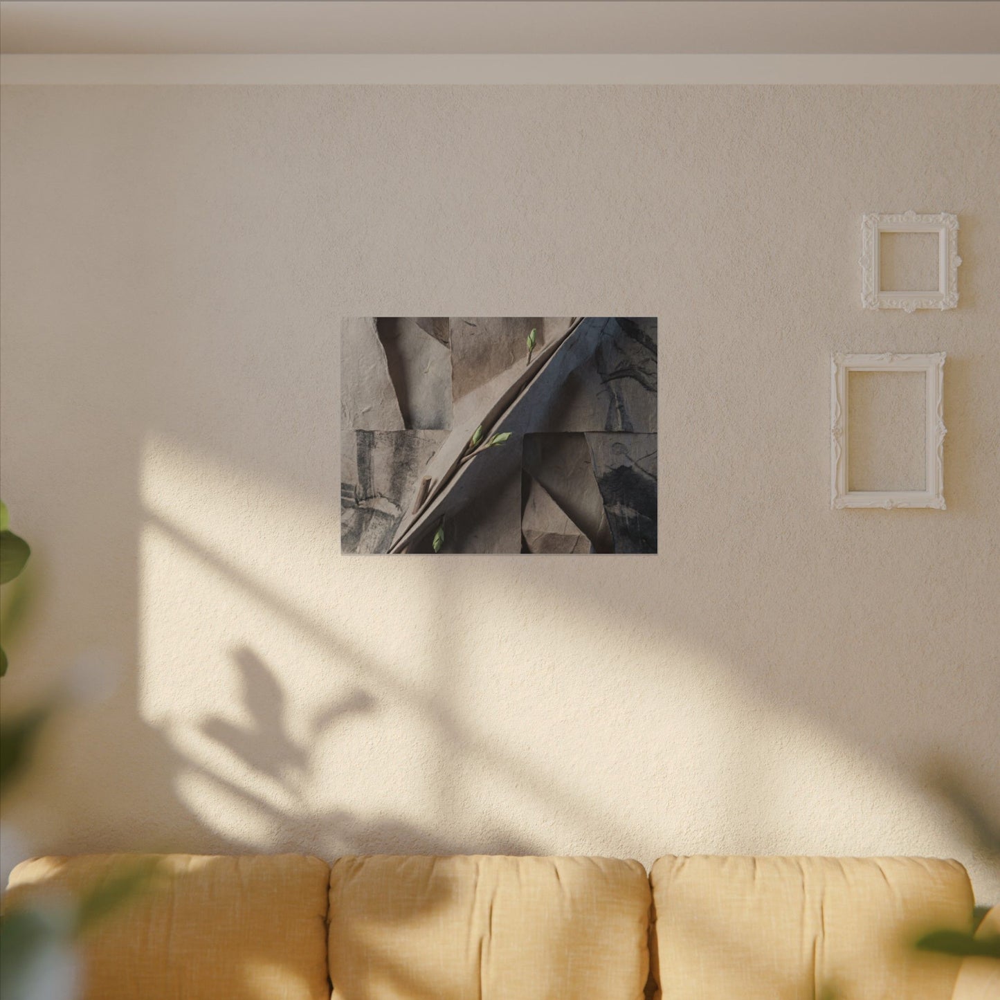 Paper Fold Canvas Art | Spring Japandi Japanese Pattern Art