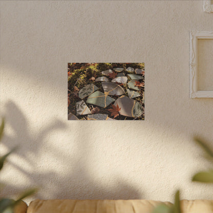 Broken Pottery Japanese Pattern Canvas Art | Elegant Japandi Art