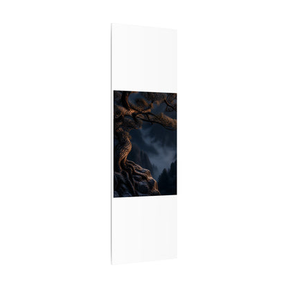 Bold Pine Tree Canvas Art - Shadow Zen Dark Japandi