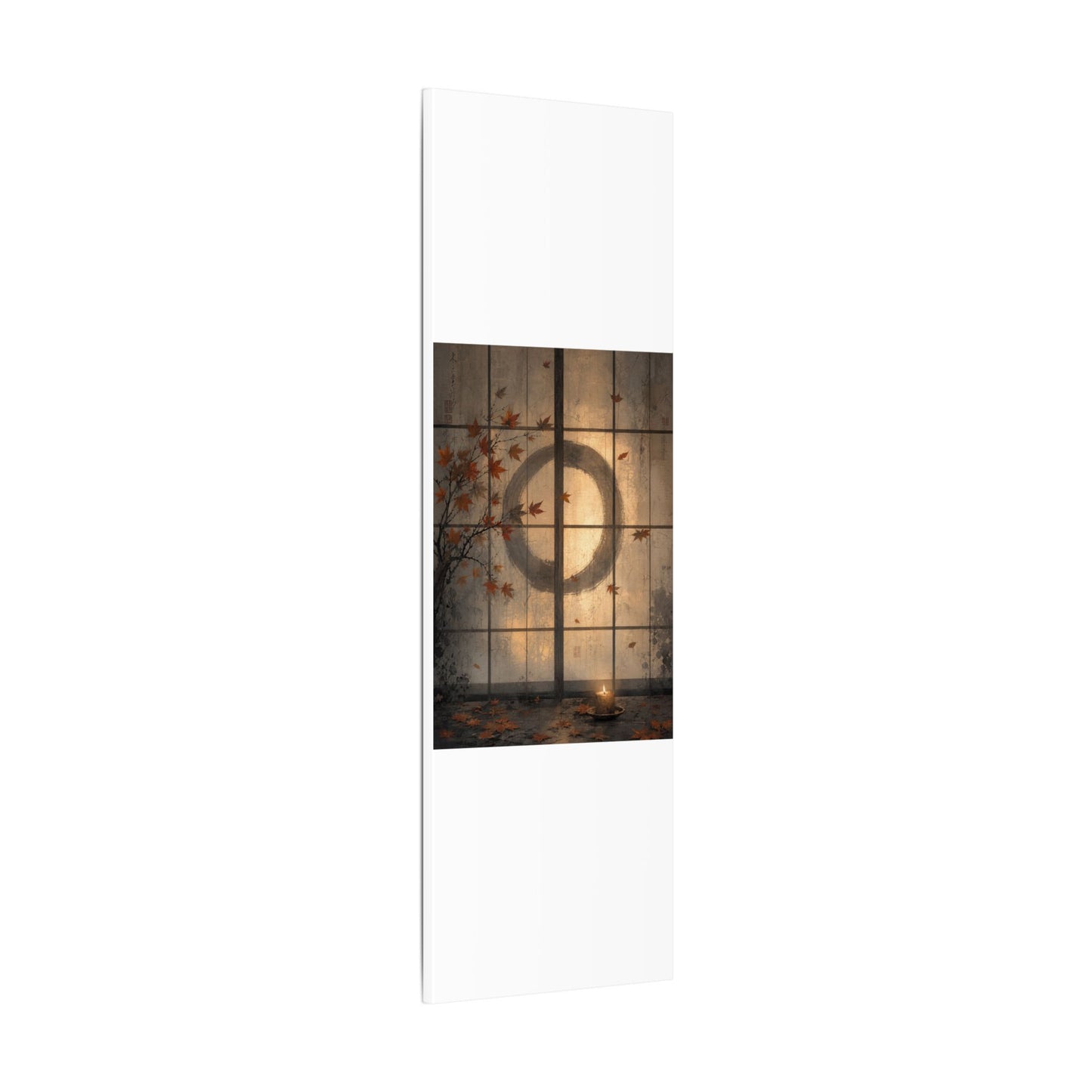 Shoji Screen Texture Canvas Art | Earthy Japandi Art