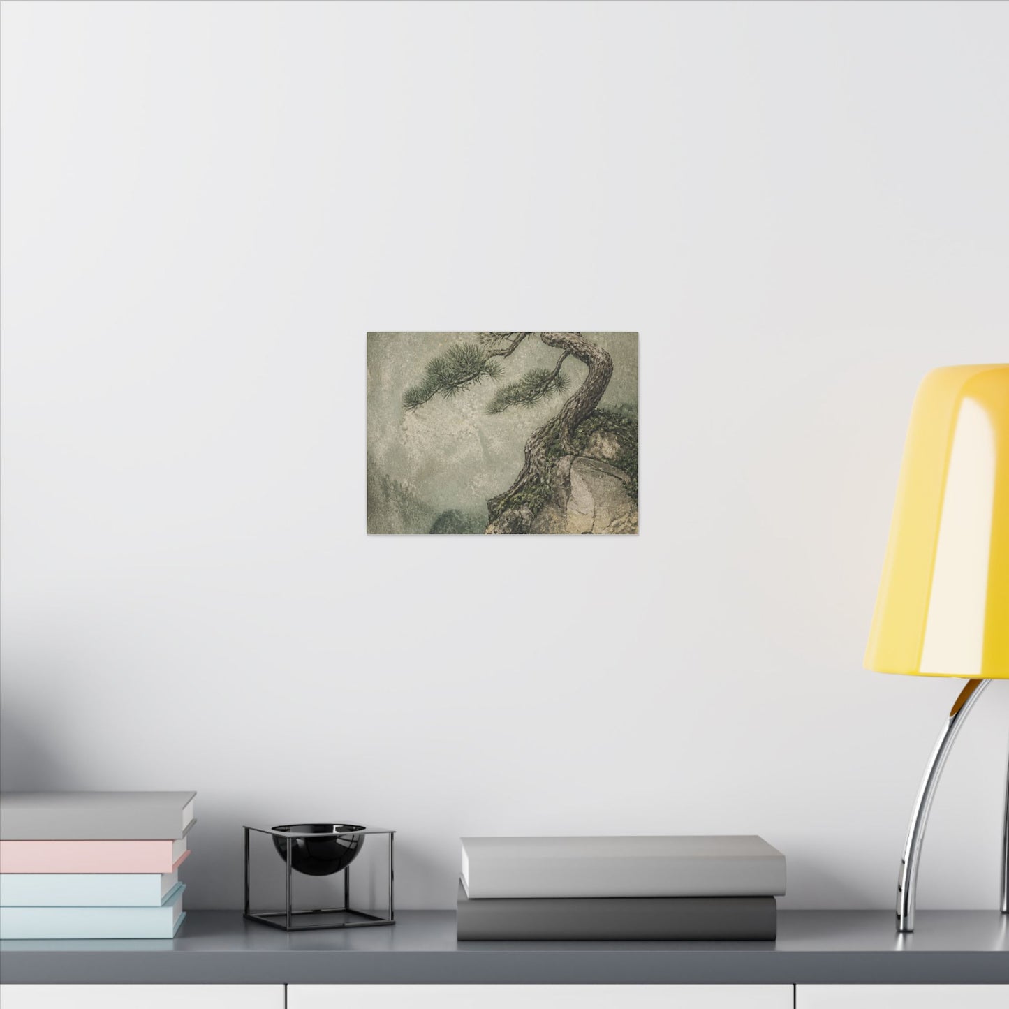 Fukinsei Pine Tree Canvas Art - Japandi Texture